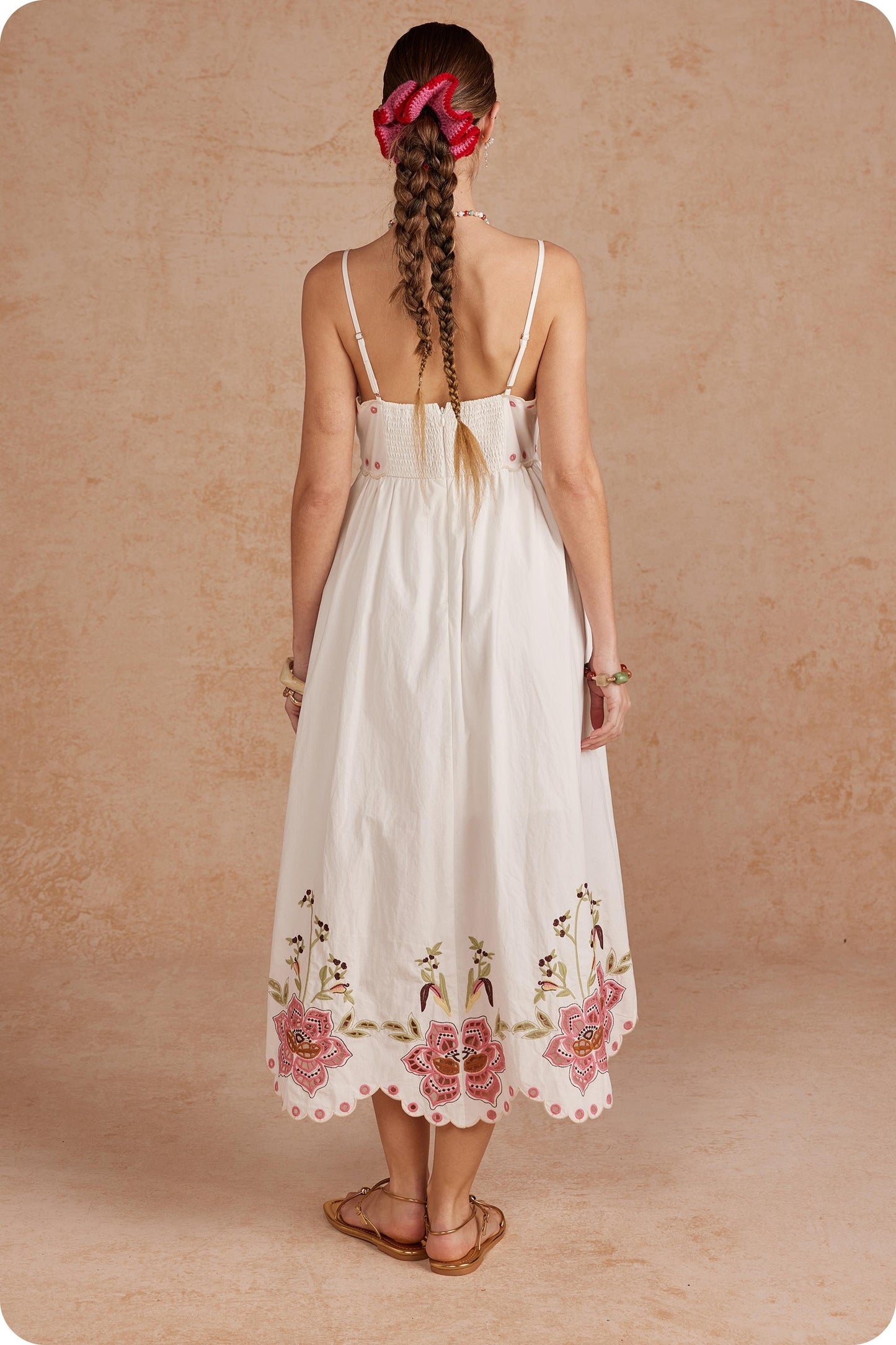 Palm Bloom Midi Dress