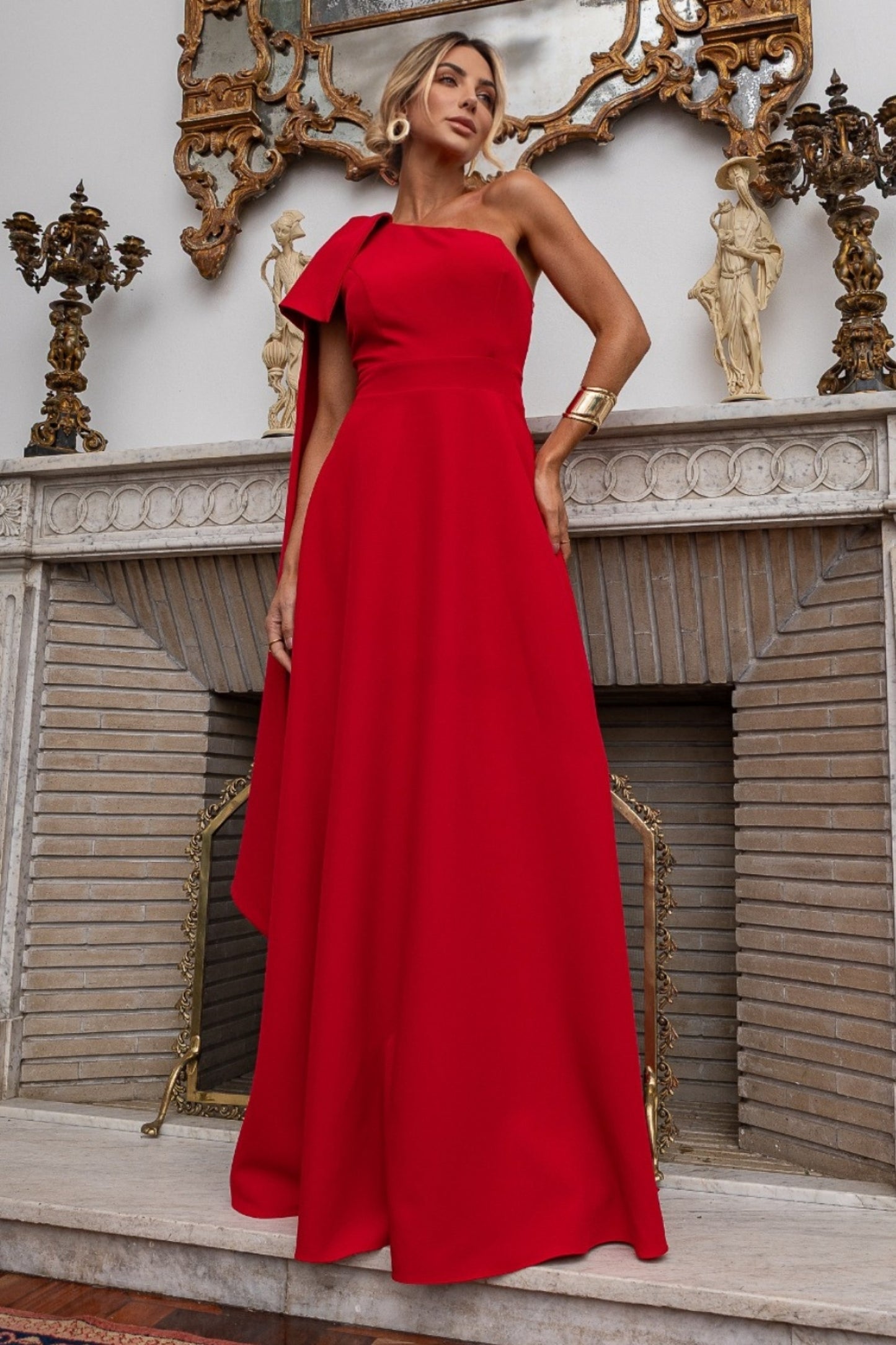 Isla One-Shoulder Maxi Dress