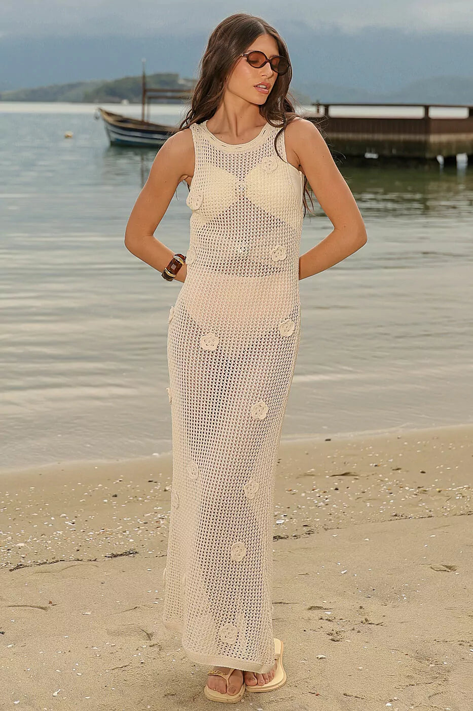 Floral Whisper Knit Dress