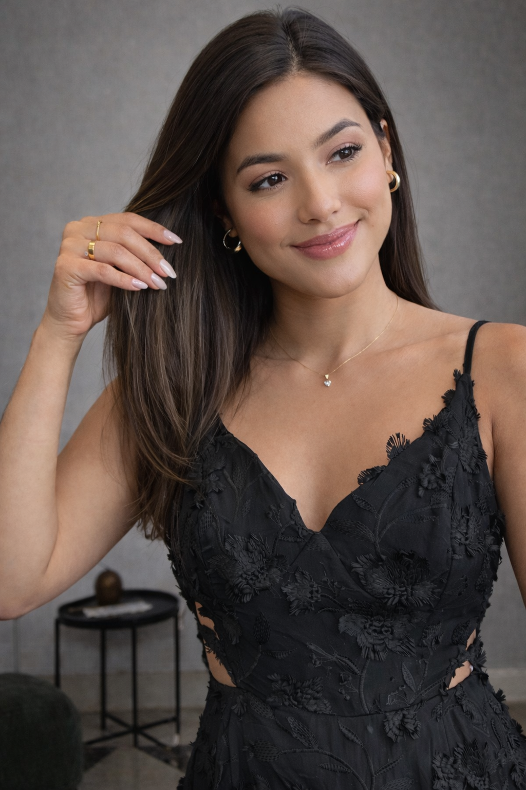 Open Side Midi Dress