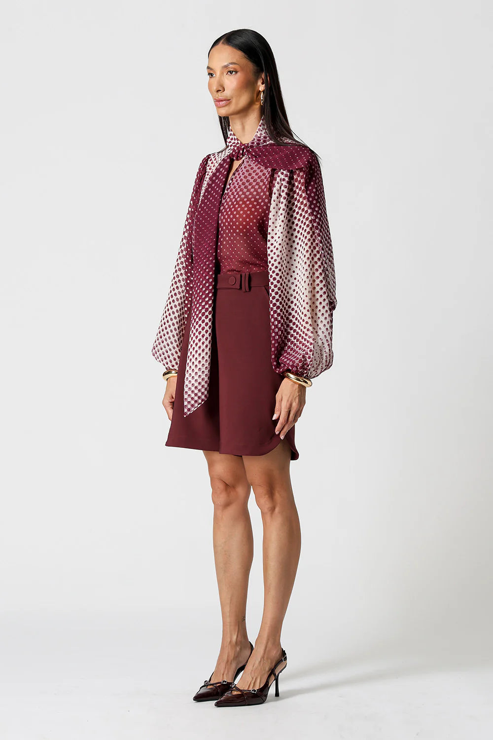 Naomi Neck Tie Blouse