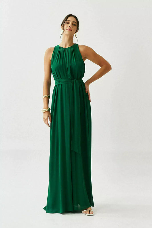 Stella Draped Long Dress