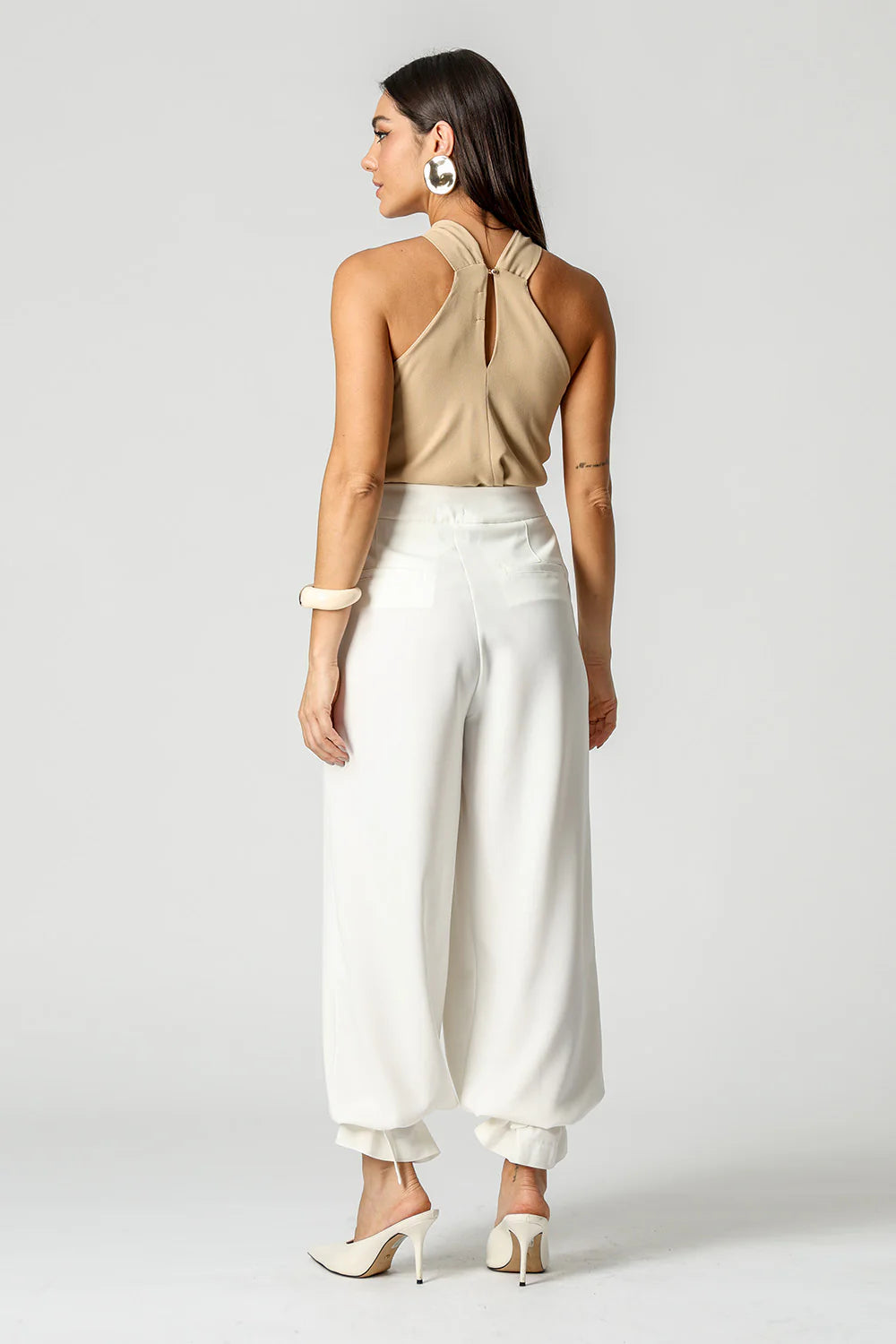 Blouse with Marble Buckle