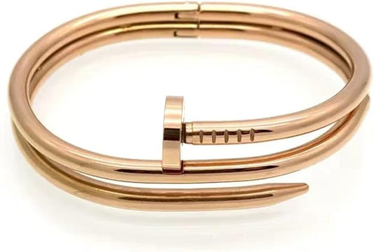 Nail Shape Metal Bracelet