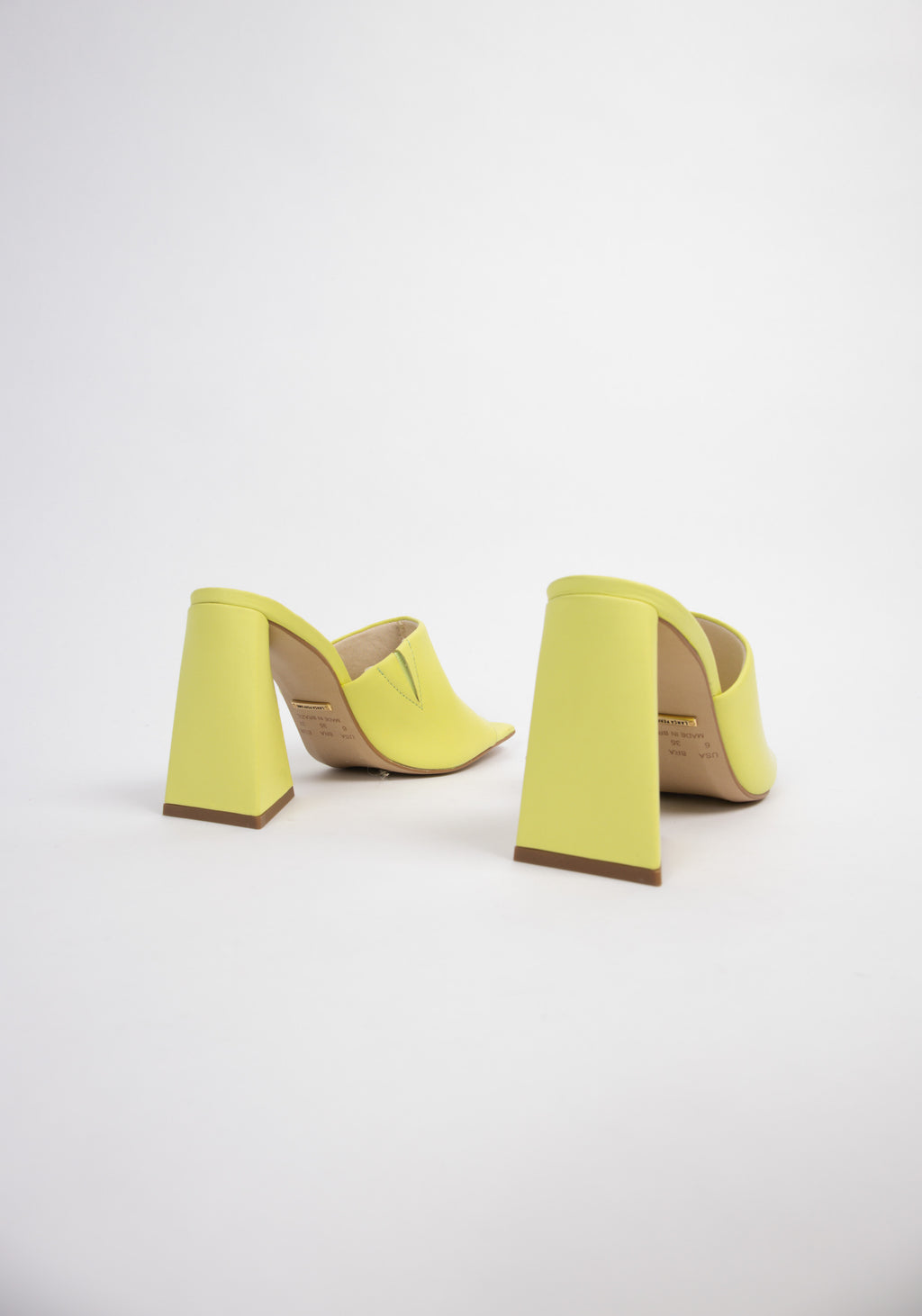 Geometric Mule Lemon Heel