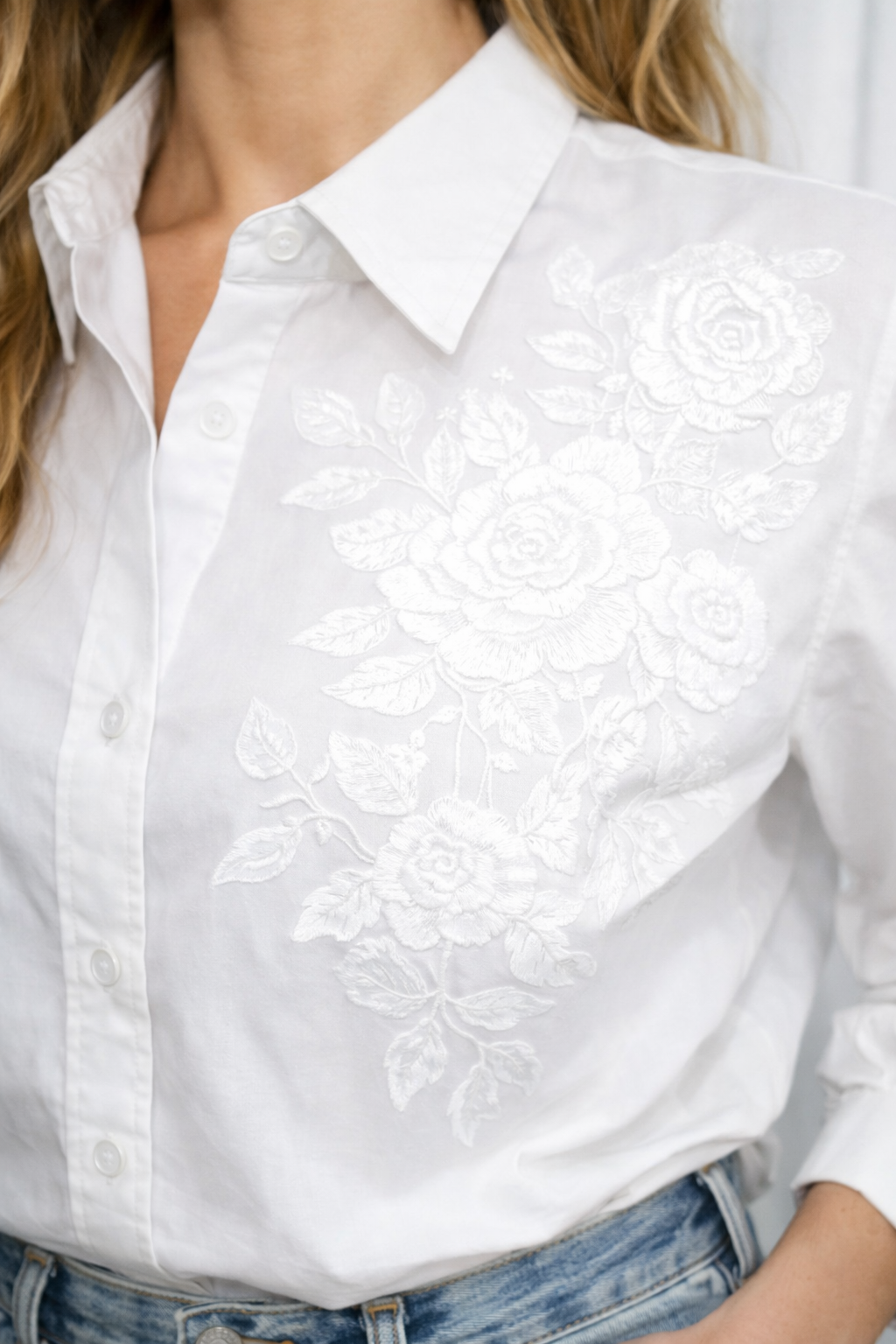 Tricoline Embroidered Shirt