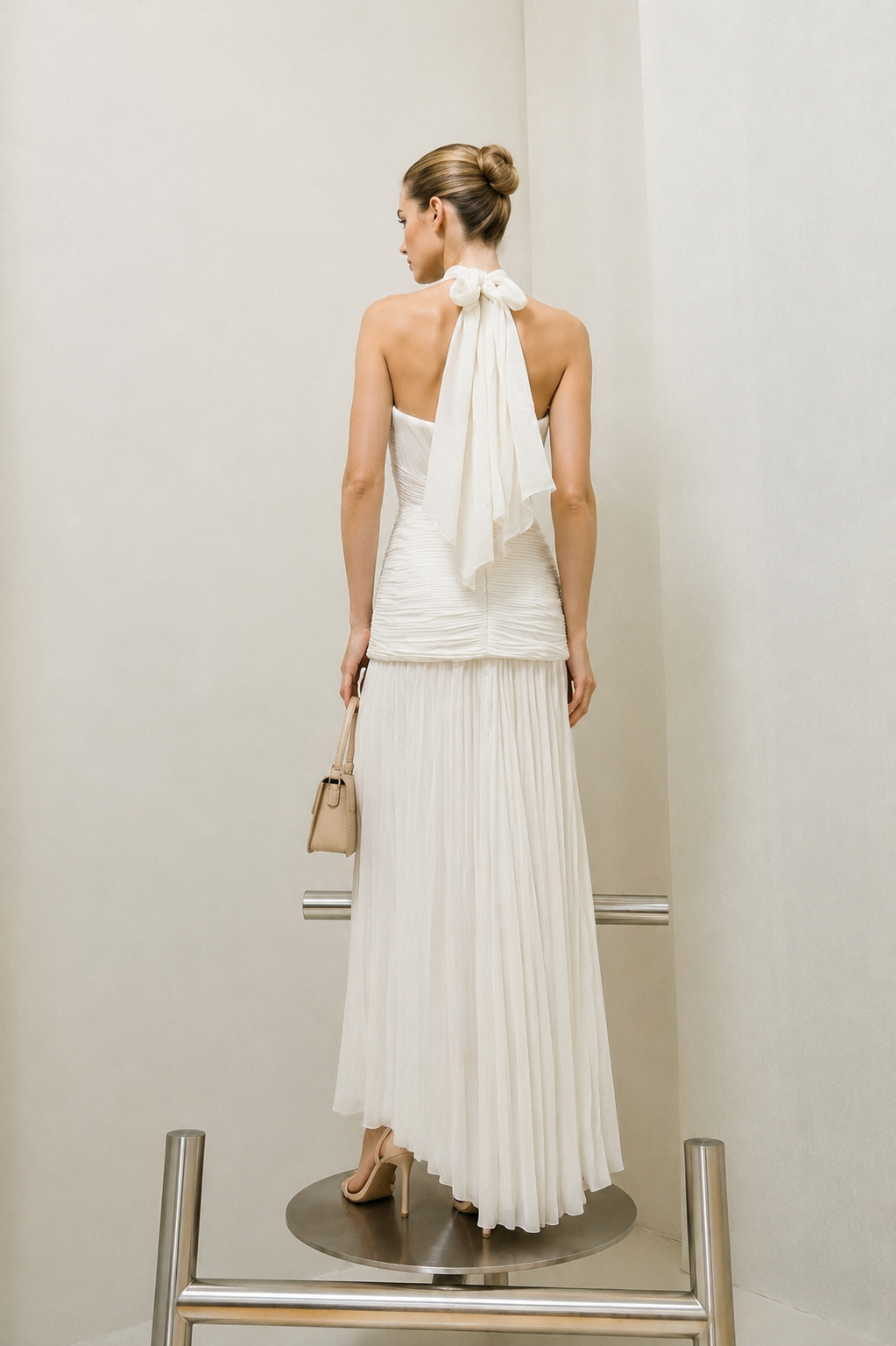 Lumière Pleated Long Dress