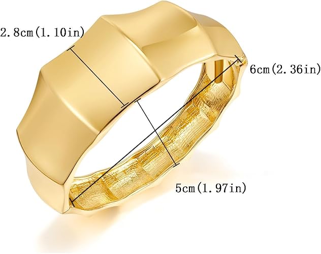 Minimalist Geometric Cuff Bracelet
