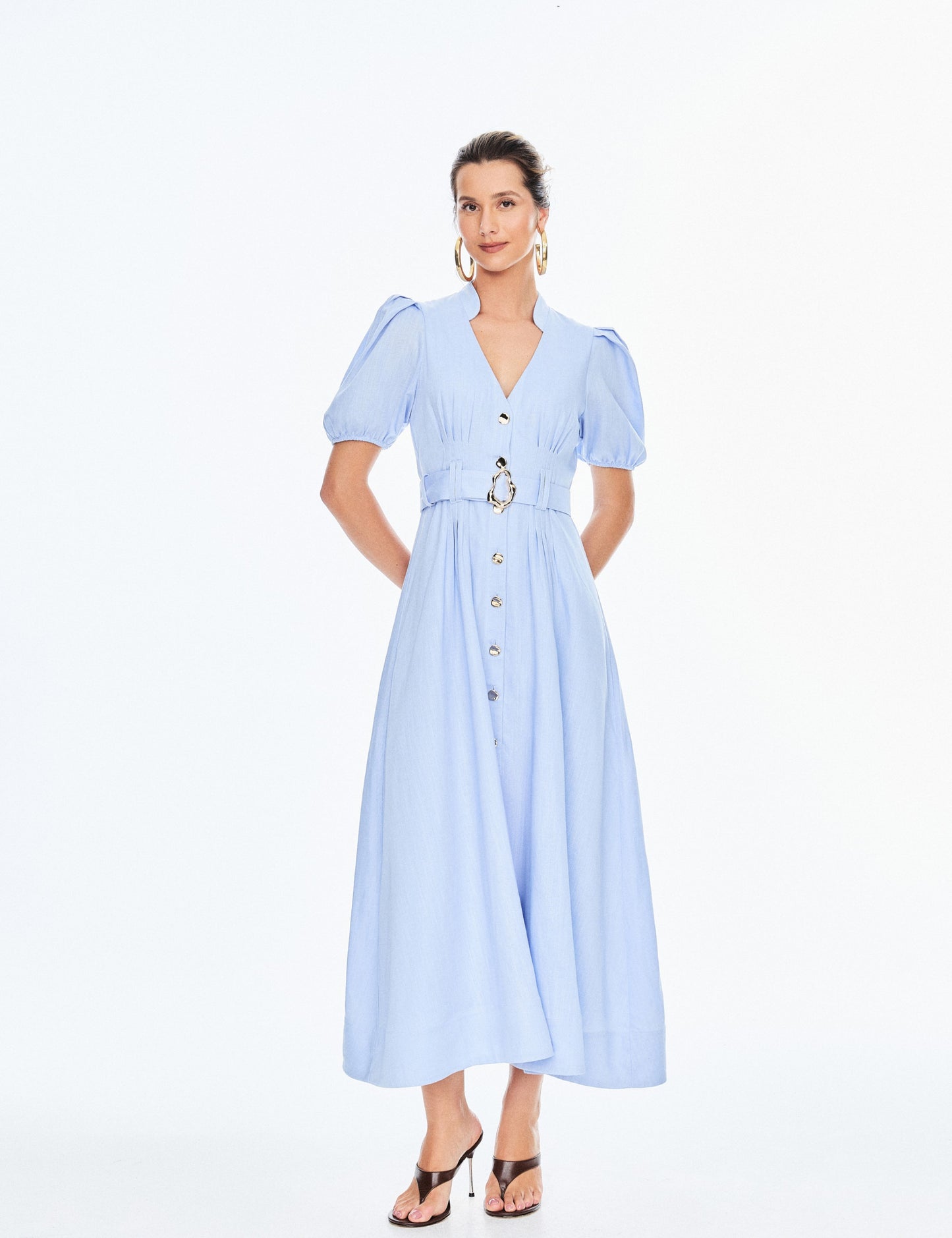 Hazel Linen Blend Dress