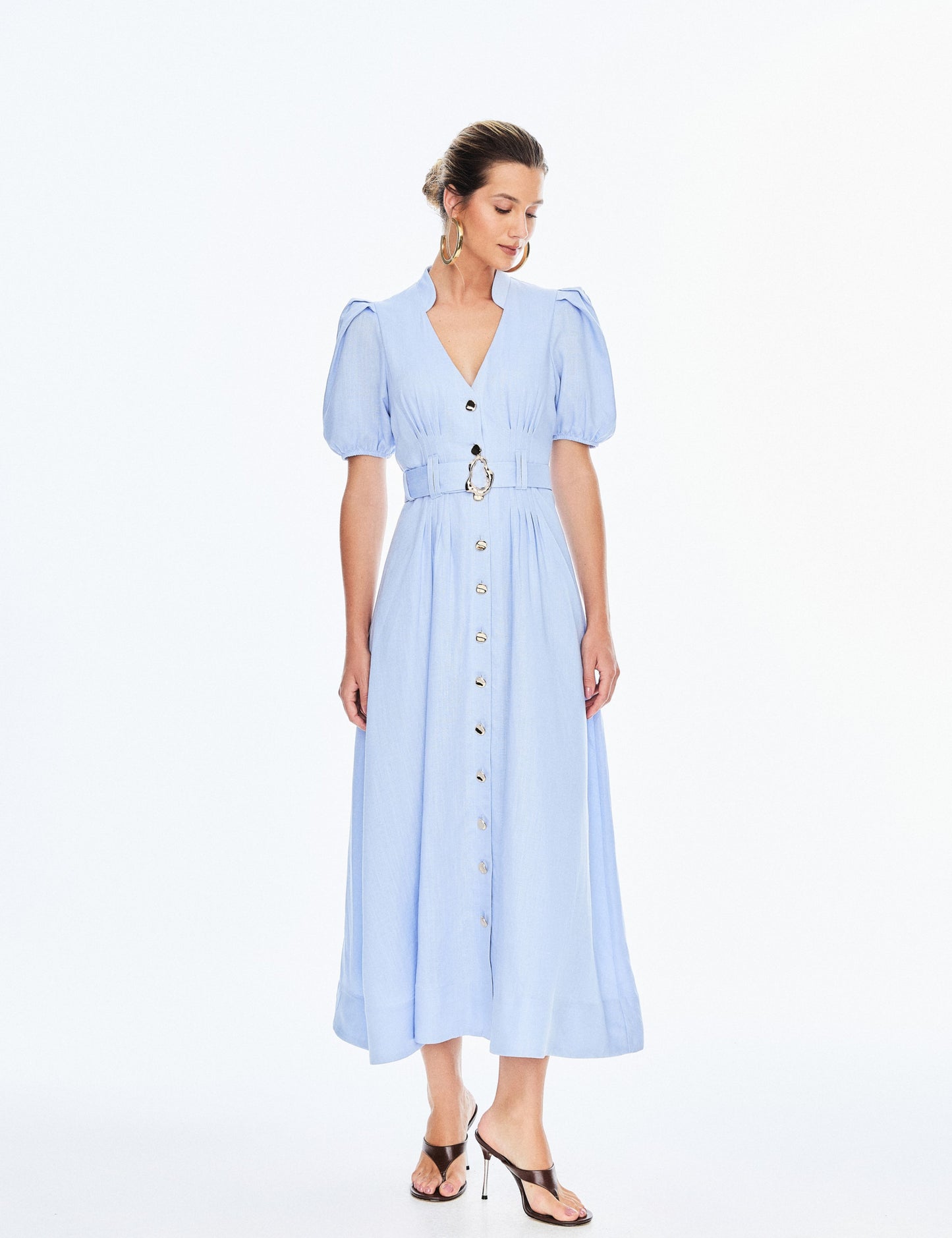 Hazel Linen Blend Dress
