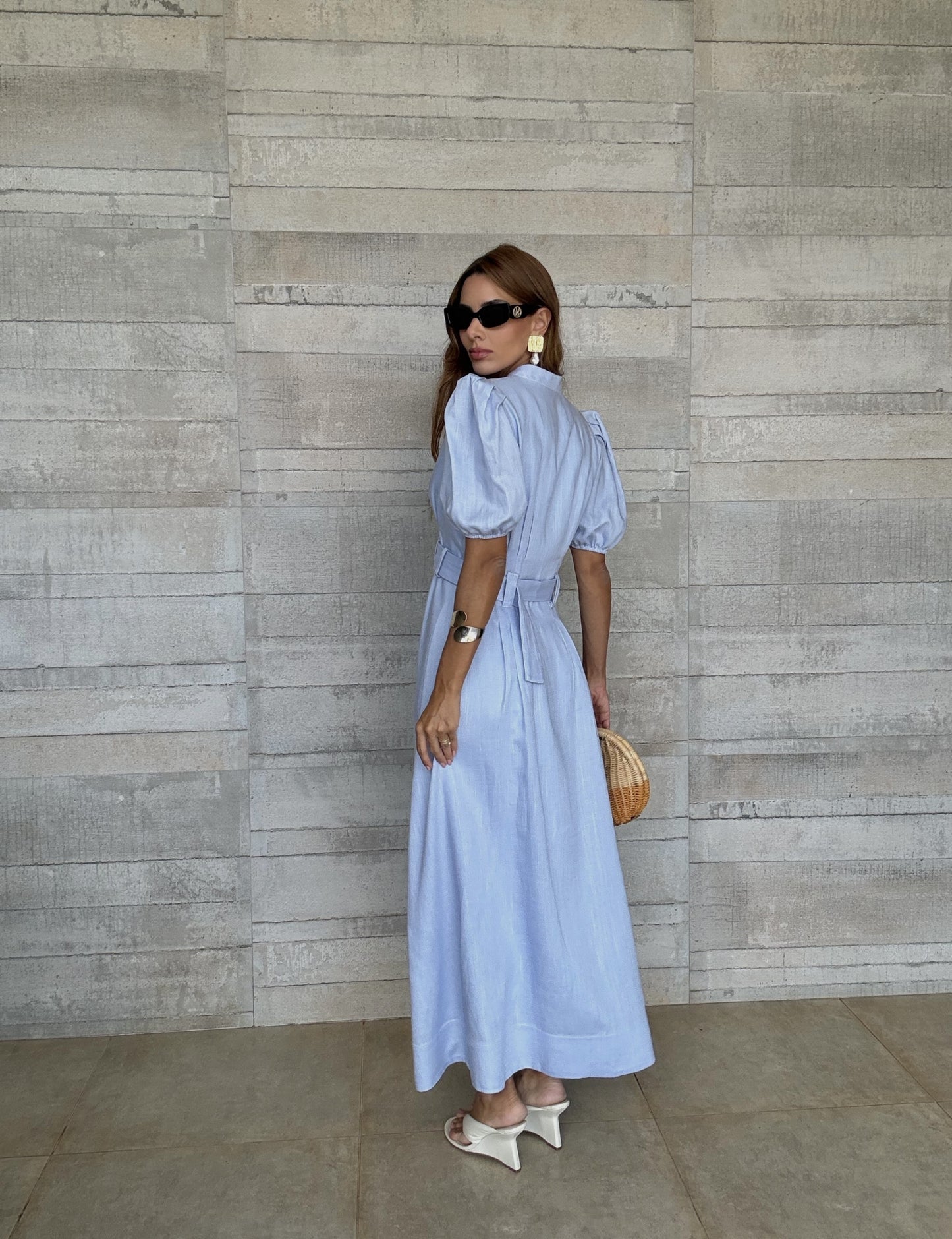 Hazel Linen Blend Dress