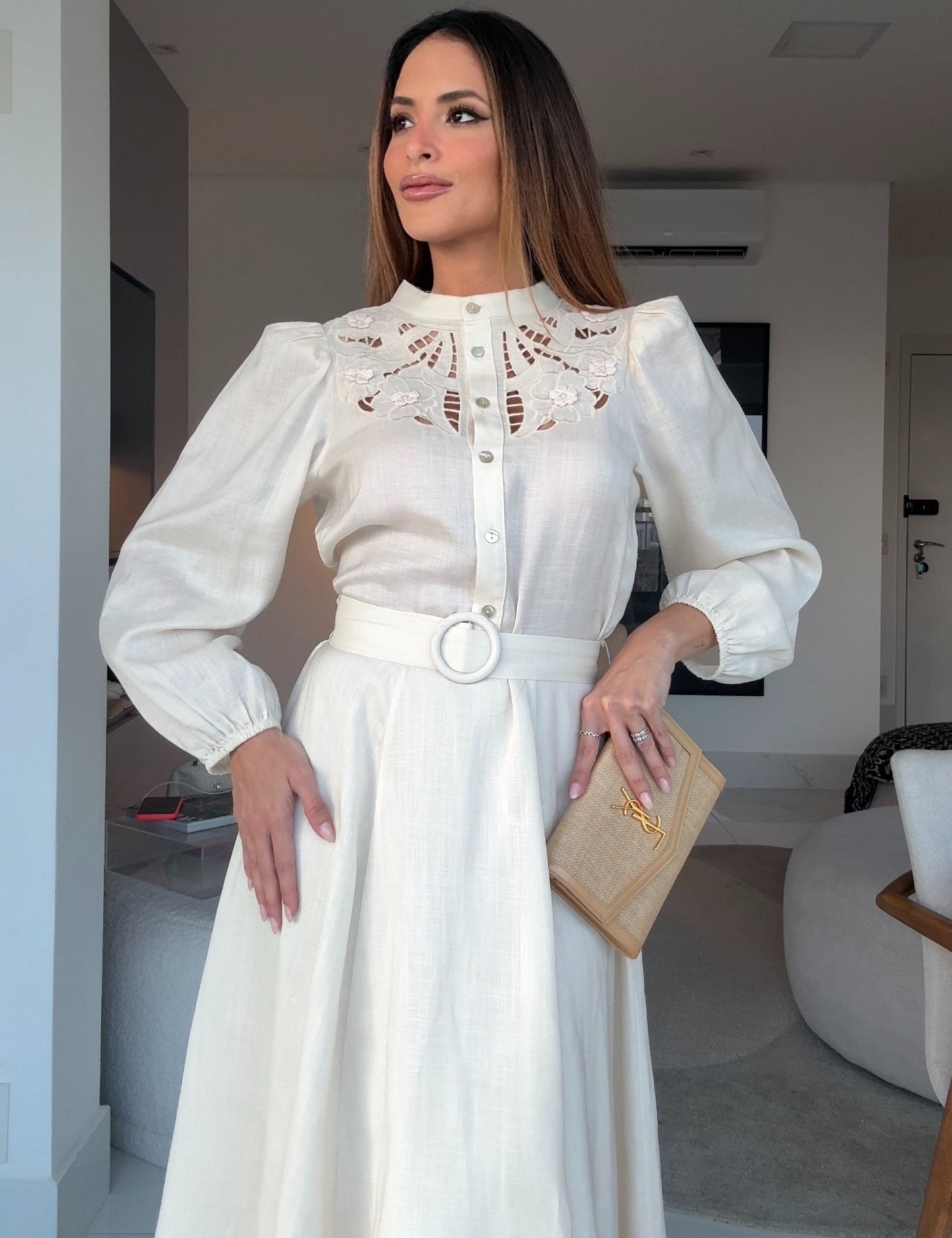 Lelida Chemise Midi Dress