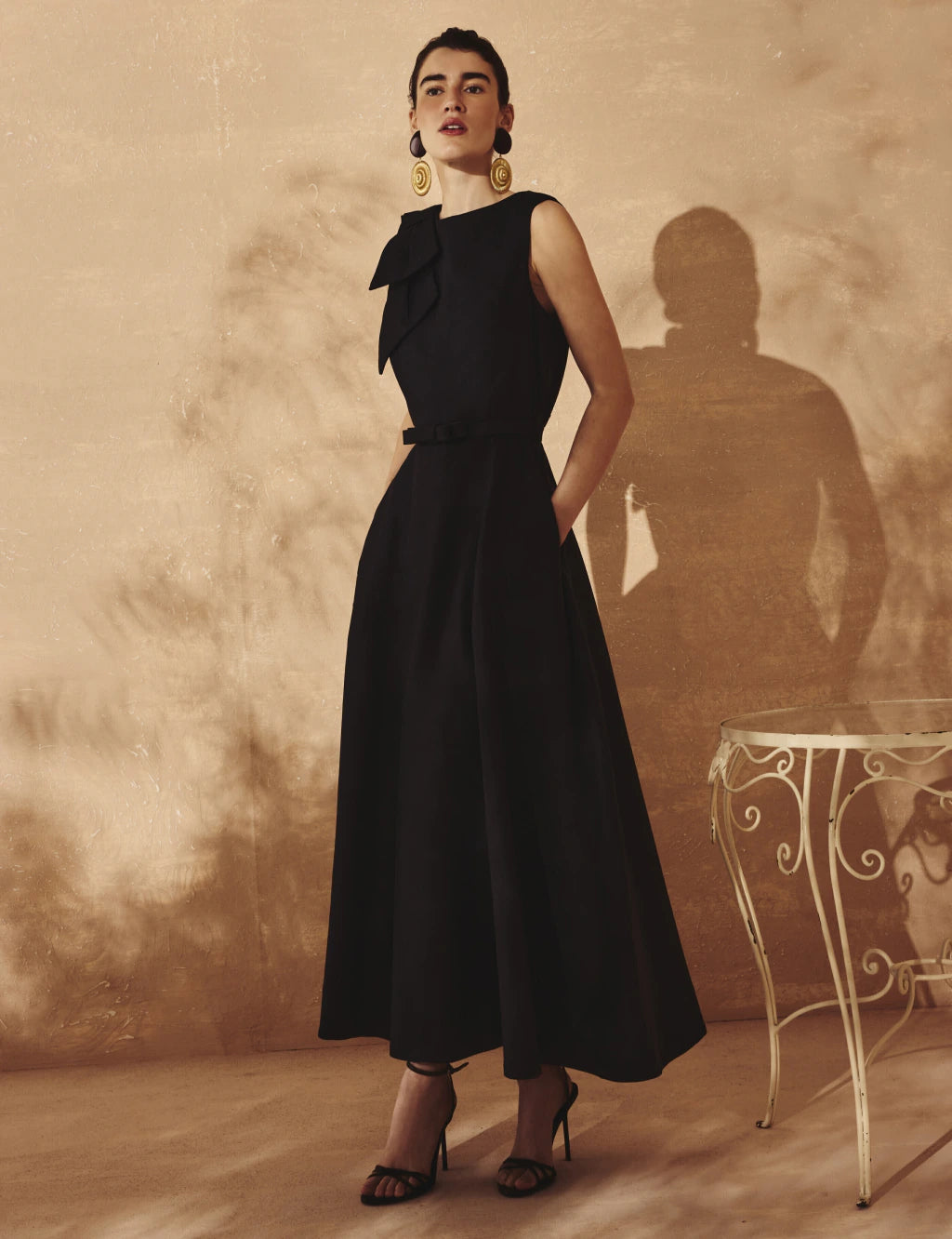 Ribbon Luxe Midi Dress