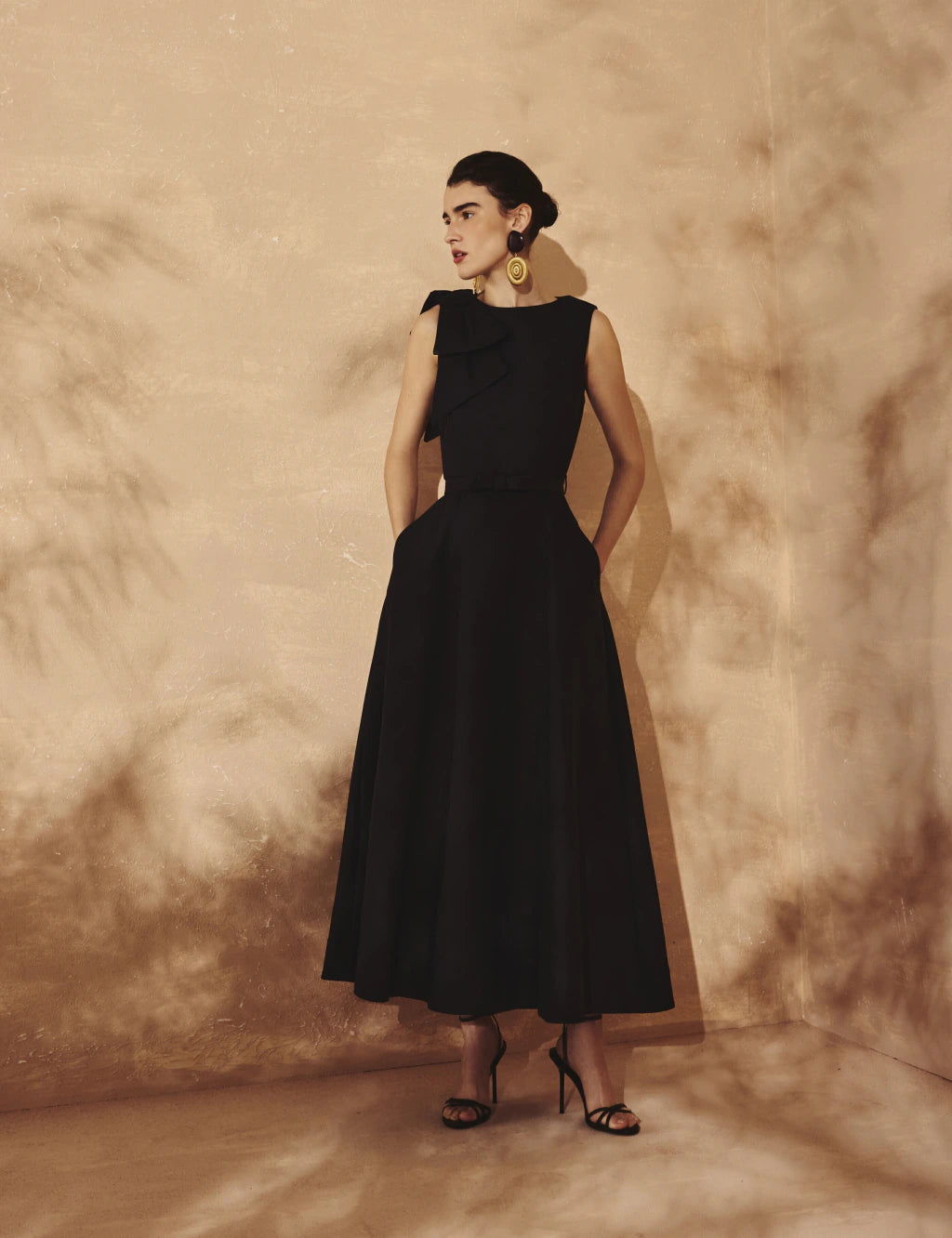 Ribbon Luxe Midi Dress