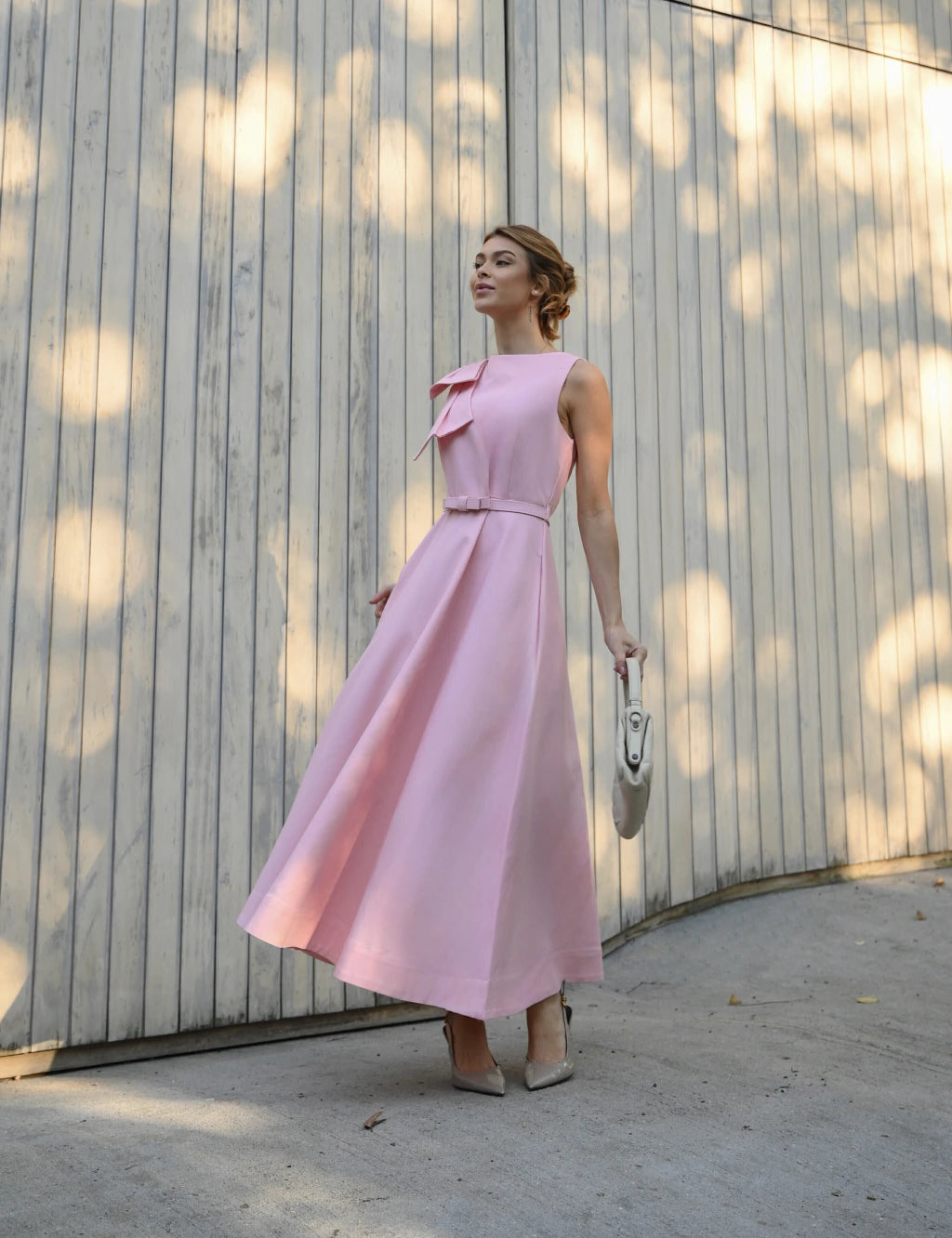 Ribbon Luxe Midi Dress