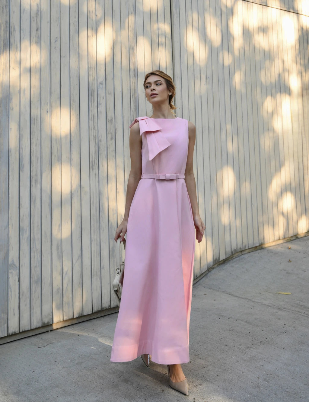 Ribbon Luxe Midi Dress