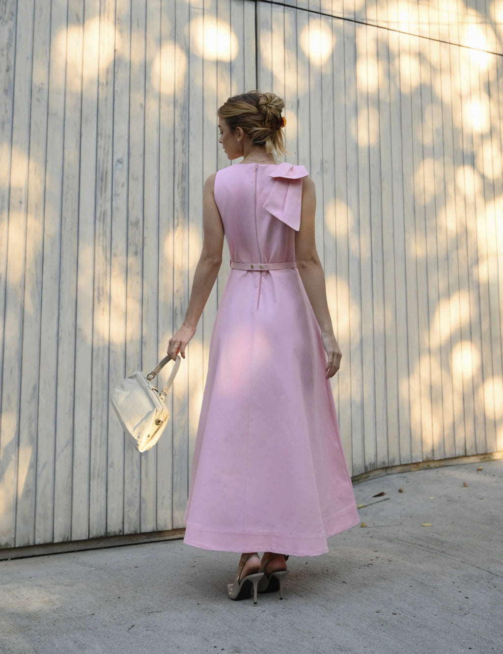 Ribbon Luxe Midi Dress