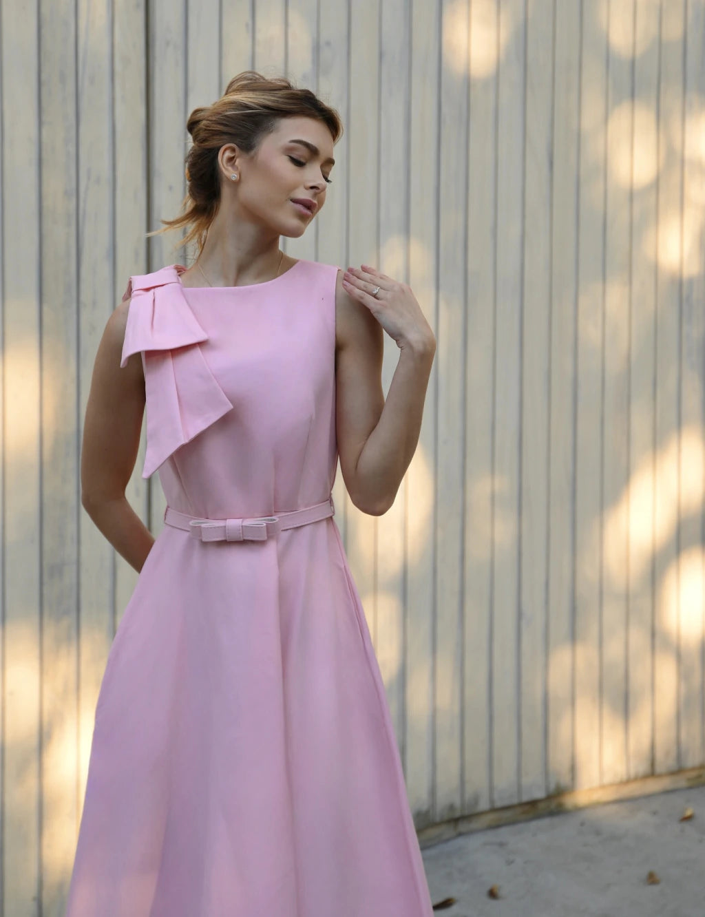 Ribbon Luxe Midi Dress