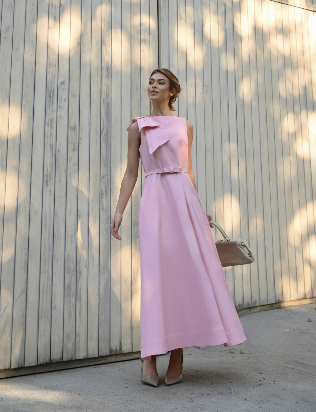 Ribbon Luxe Midi Dress