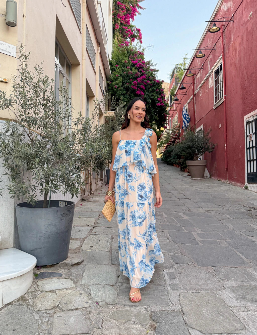 Floral Georgette Maxi Dress