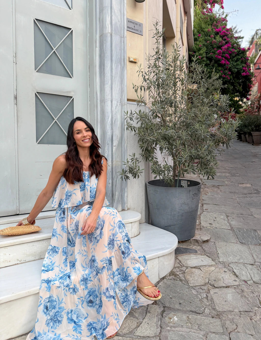 Floral Georgette Maxi Dress