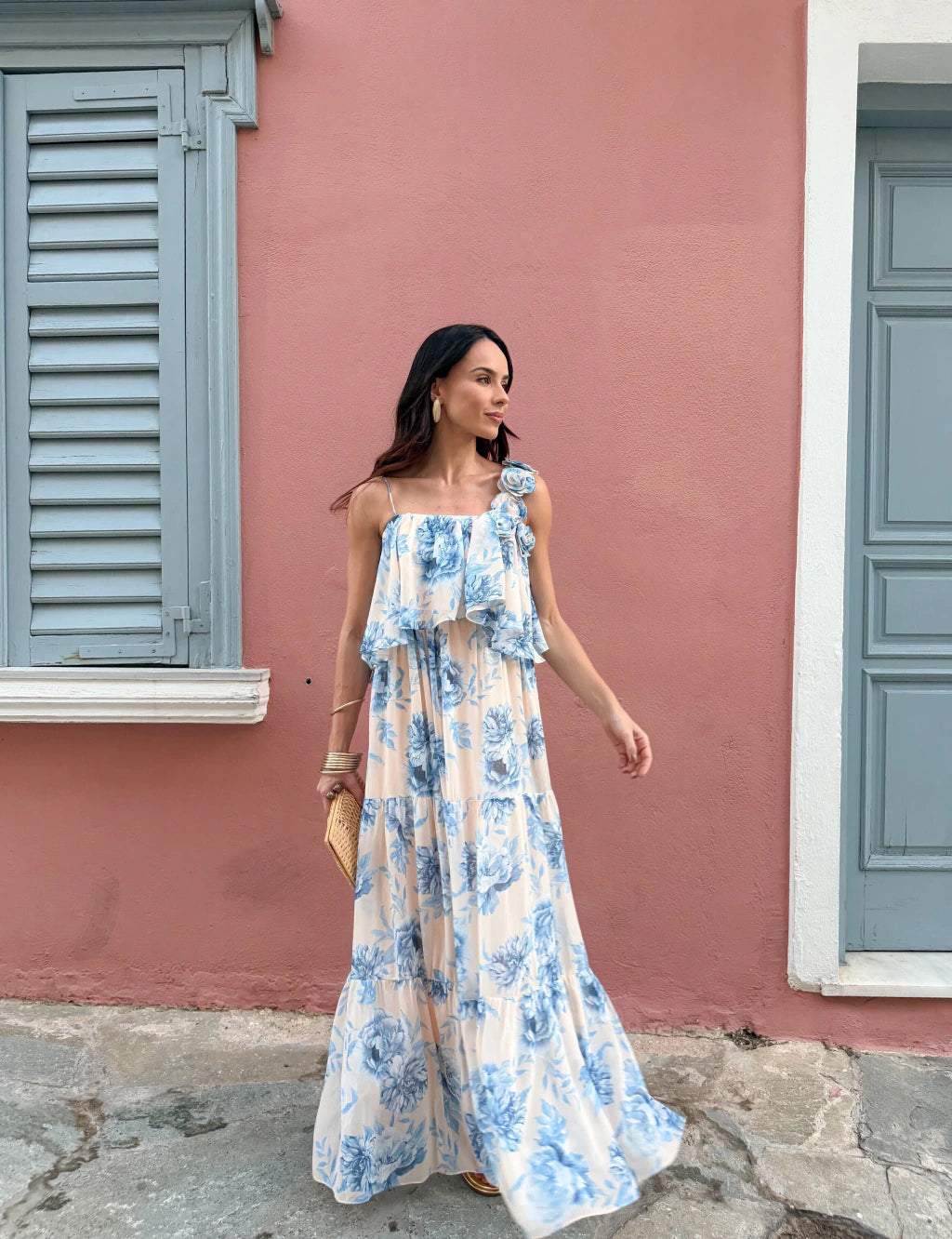 Floral Georgette Maxi Dress