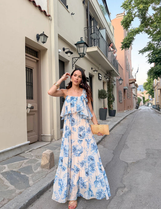 Floral Georgette Maxi Dress