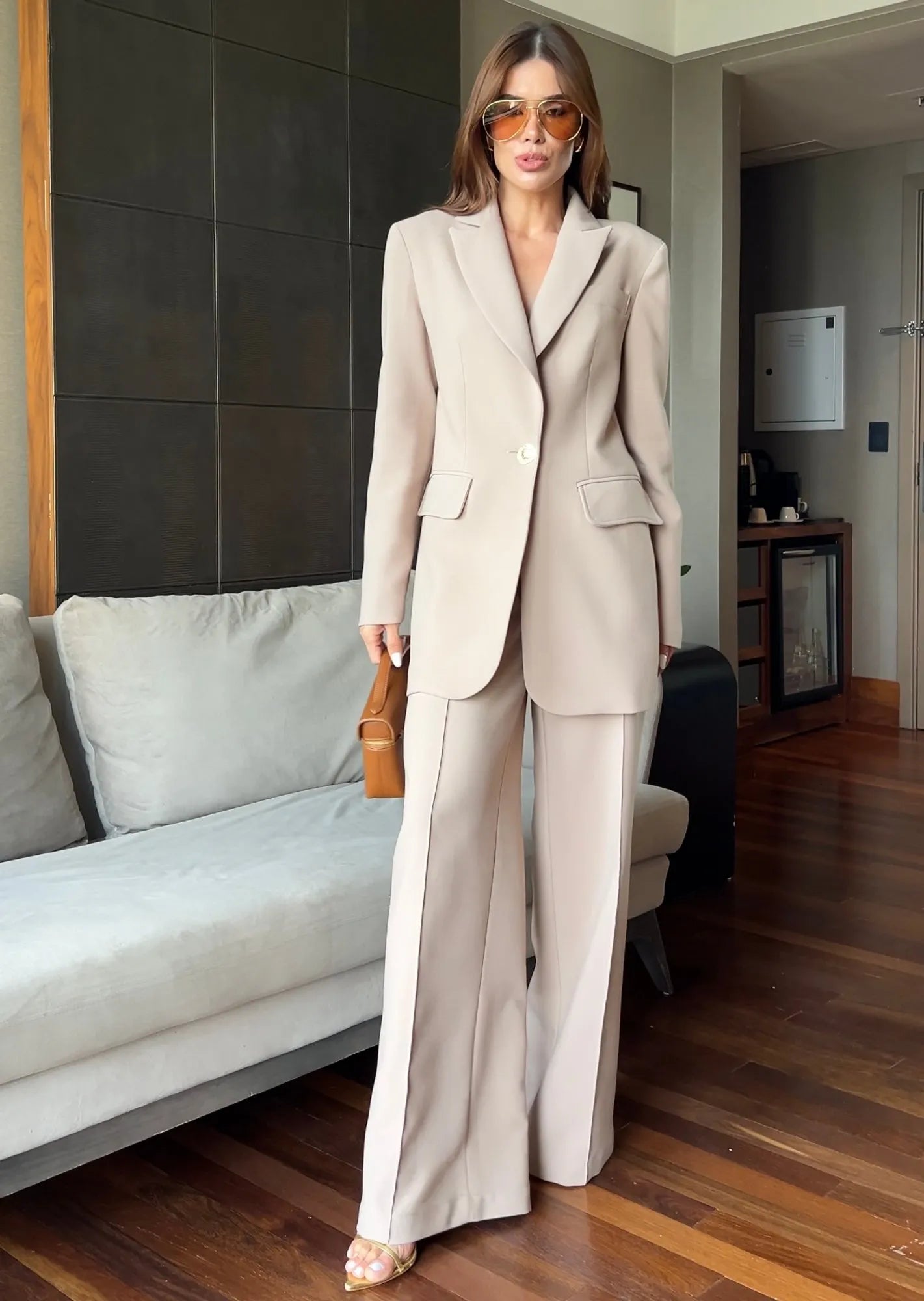 Organic Tailored Blazer Pant Set