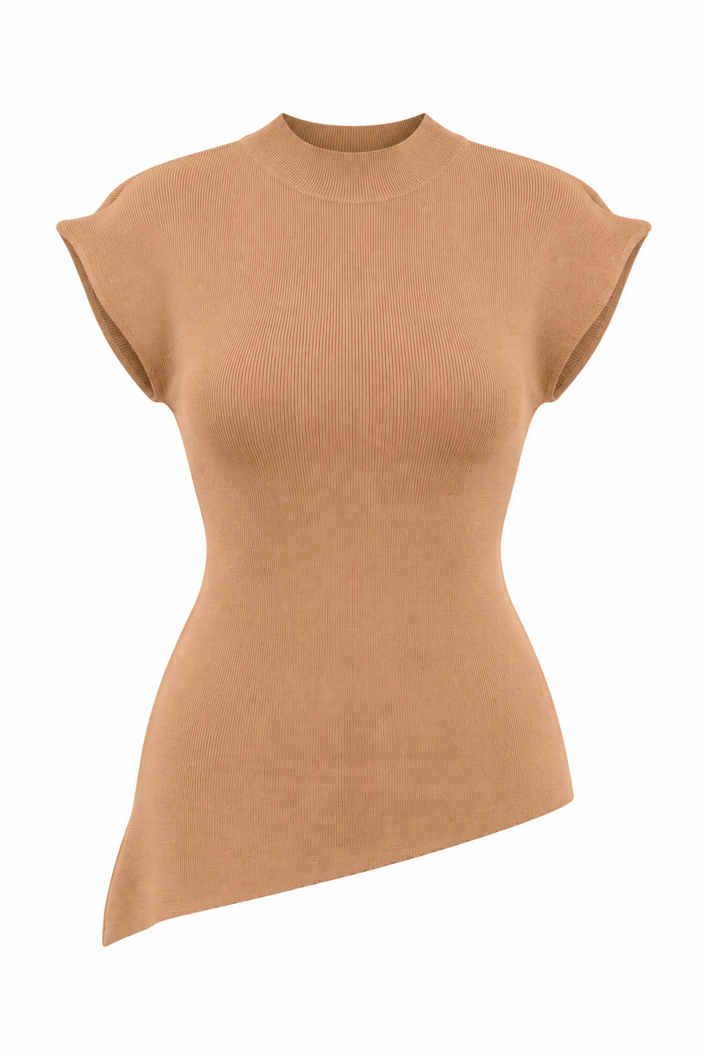 Asymmetric Hem Knit Tank