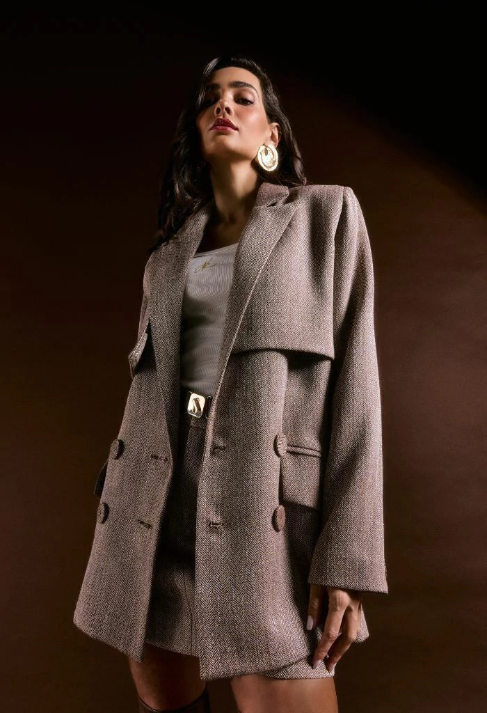 Tweed Oversized Blazer