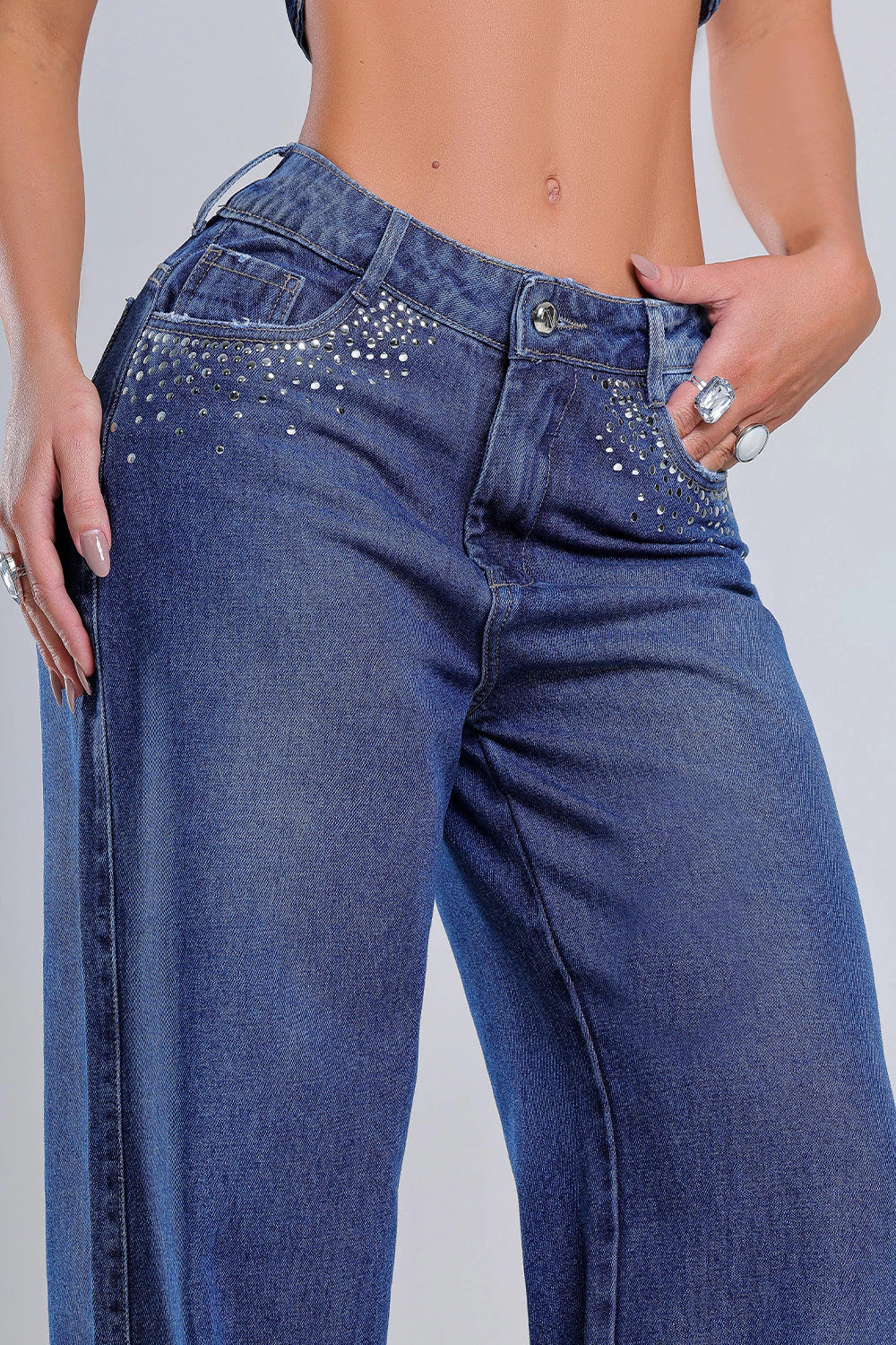 Wide Leg Pants W/ Sparkle