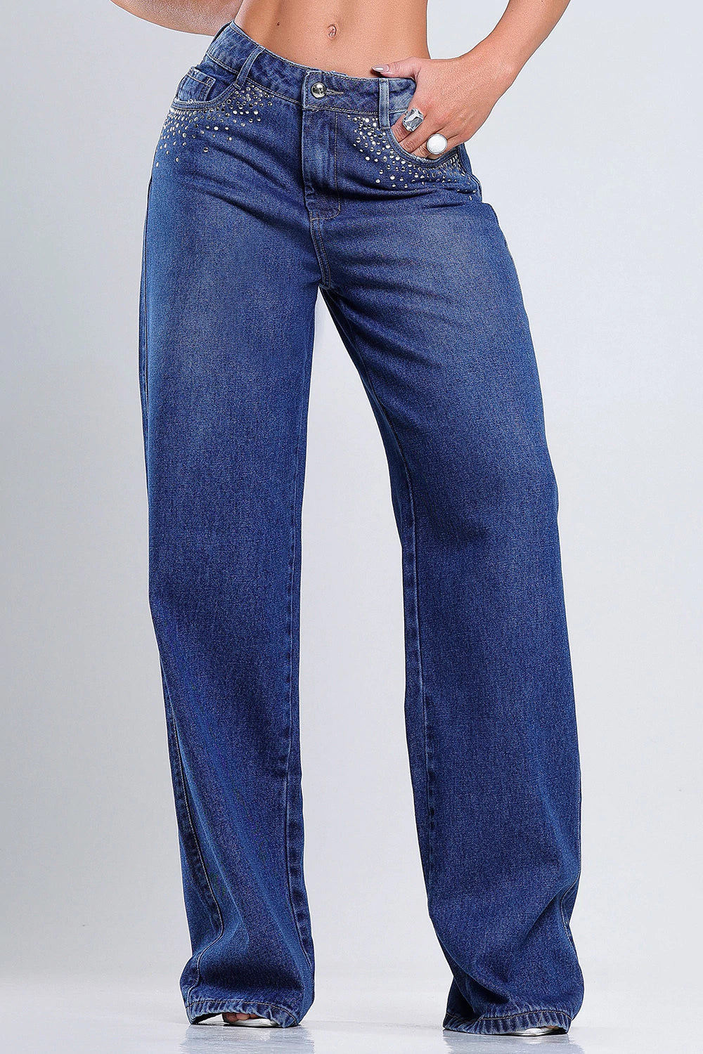 Wide Leg Pants W/ Sparkle