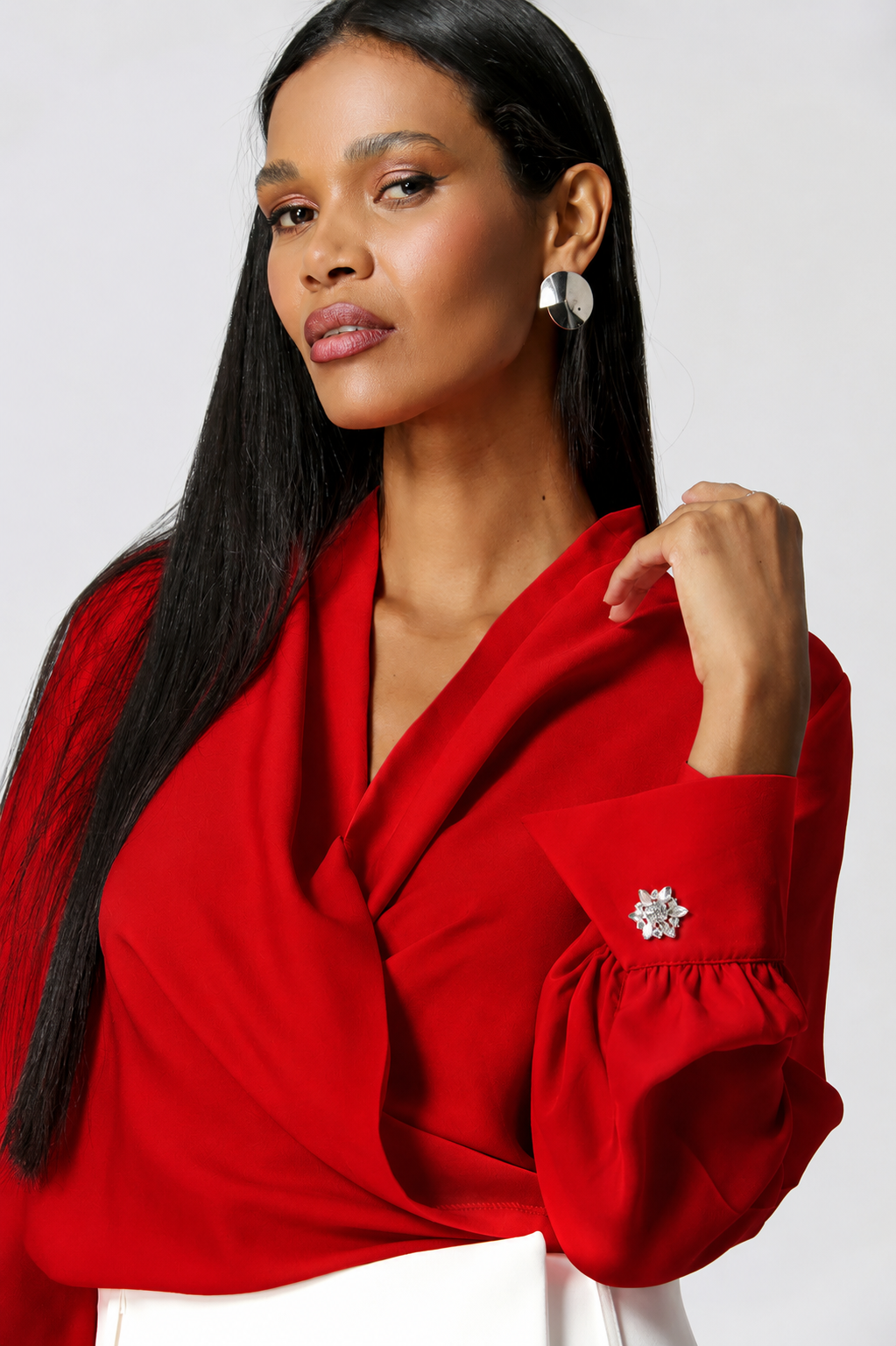 Flow Wrap Blouse