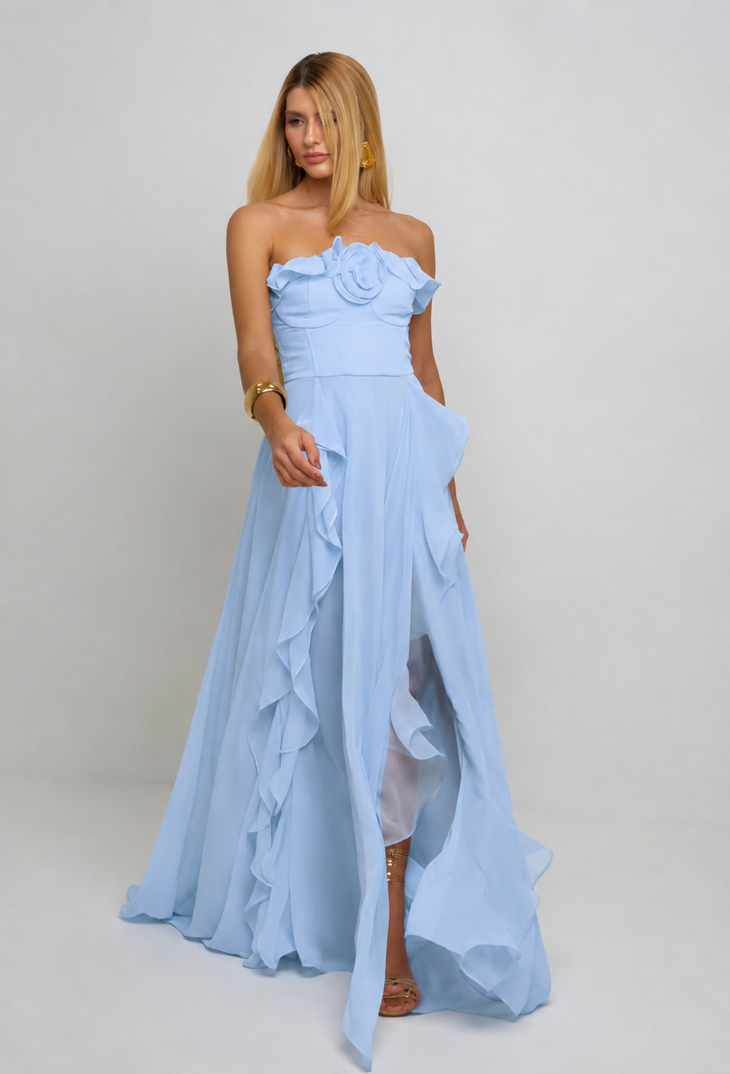 Elodie Flowers Long Dress