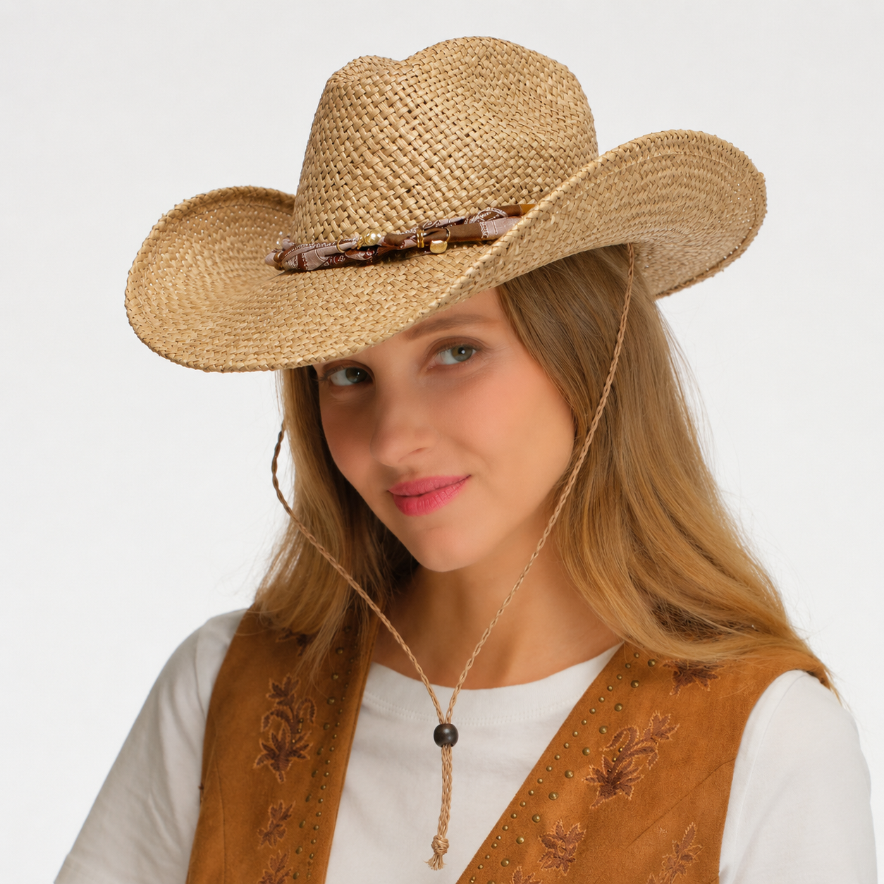 Cowboy Hat With Paisley Band