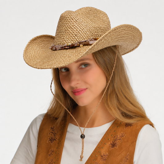 Cowboy Hat With Paisley Band