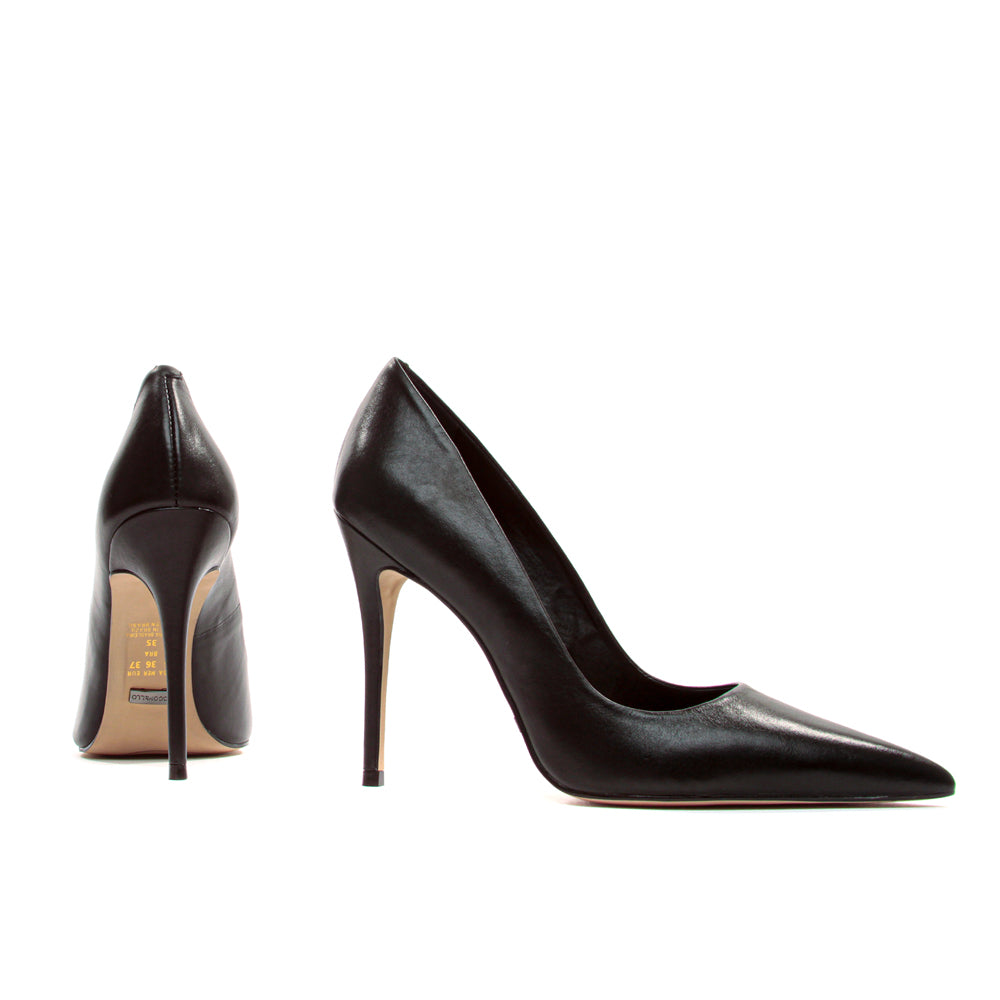 Leather High-Heel Pump