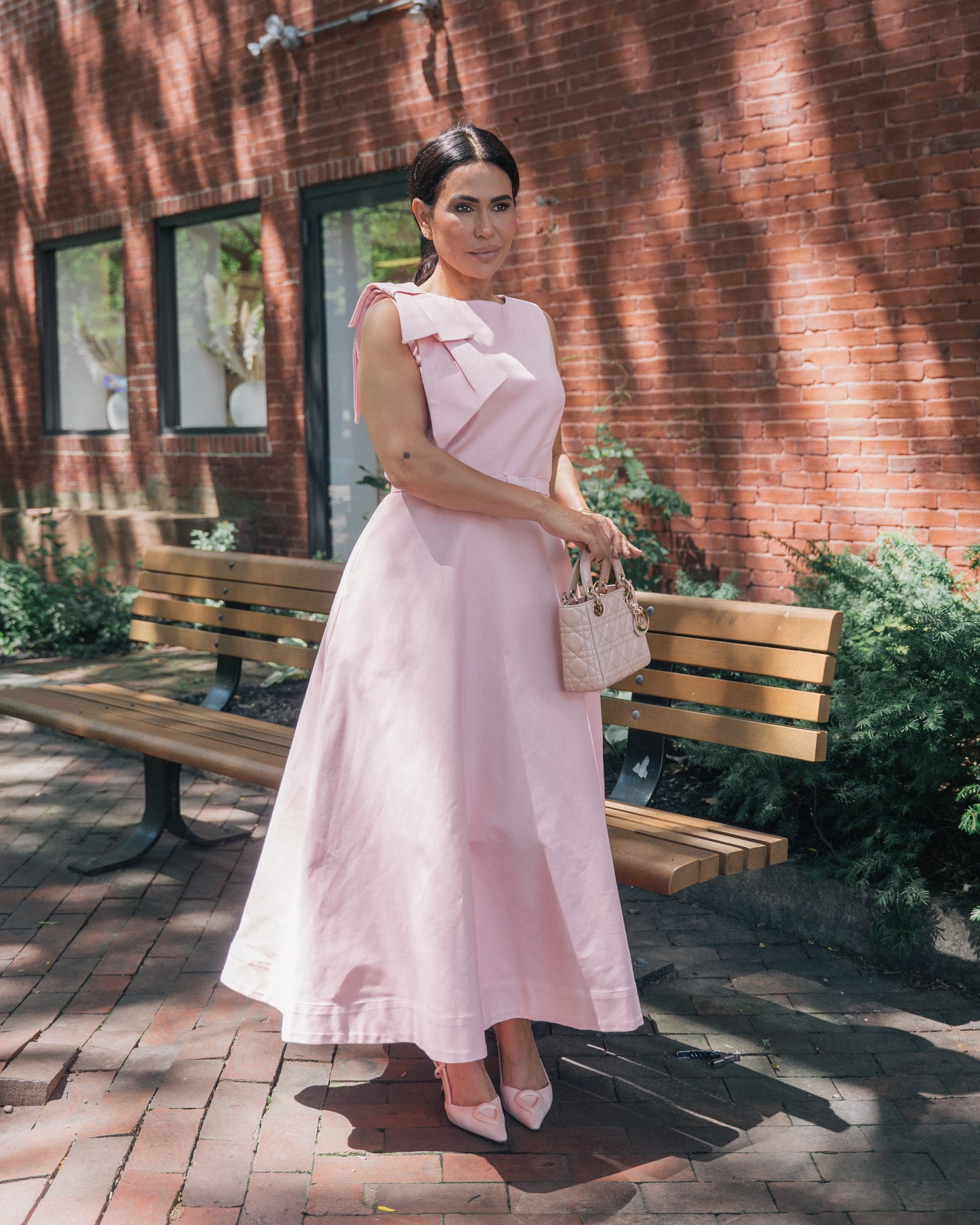 Ribbon Luxe Midi Dress