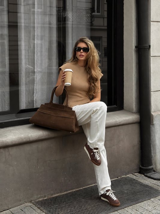 Asymmetric Hem Knit Tank
