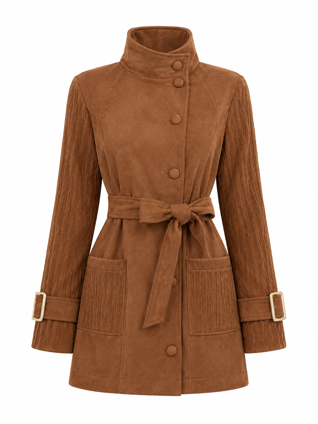 Suede Belted Jacket