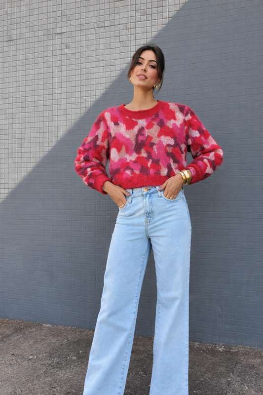 Chic Pattern Pullover