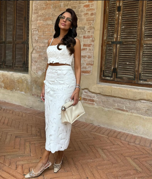 Top and Bottom Skirt Set