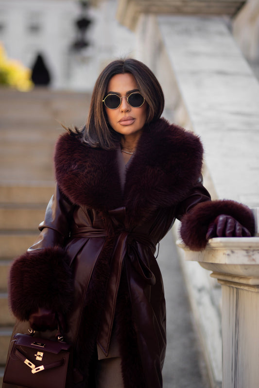 Regal Fur-Trim Coat