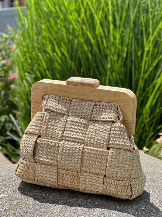 Wooden Crossbody Bag