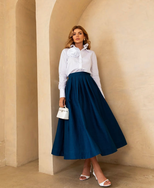 Pockets Midi Skirt