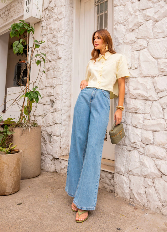 Wide Leg Comfy Jeans