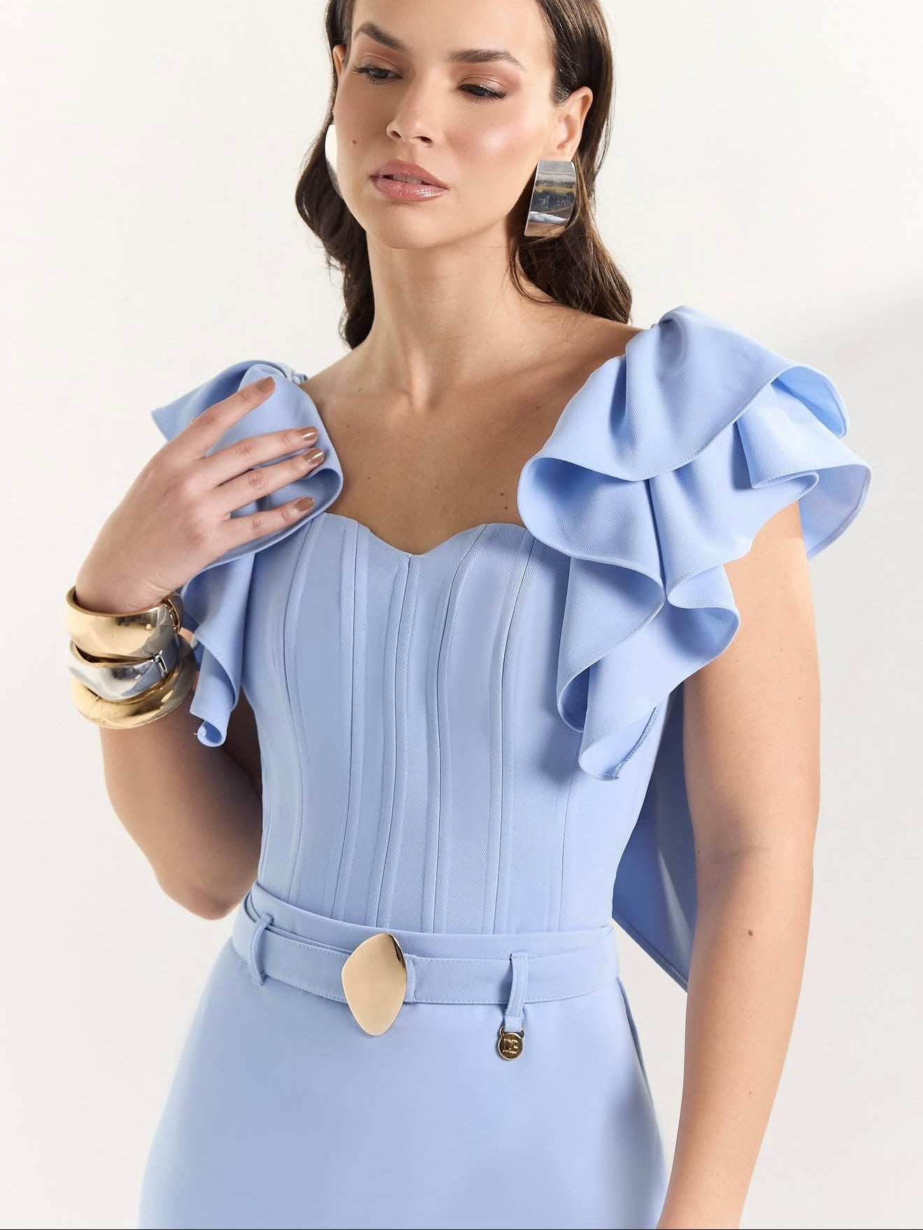 Luna Ruffled Corset Top