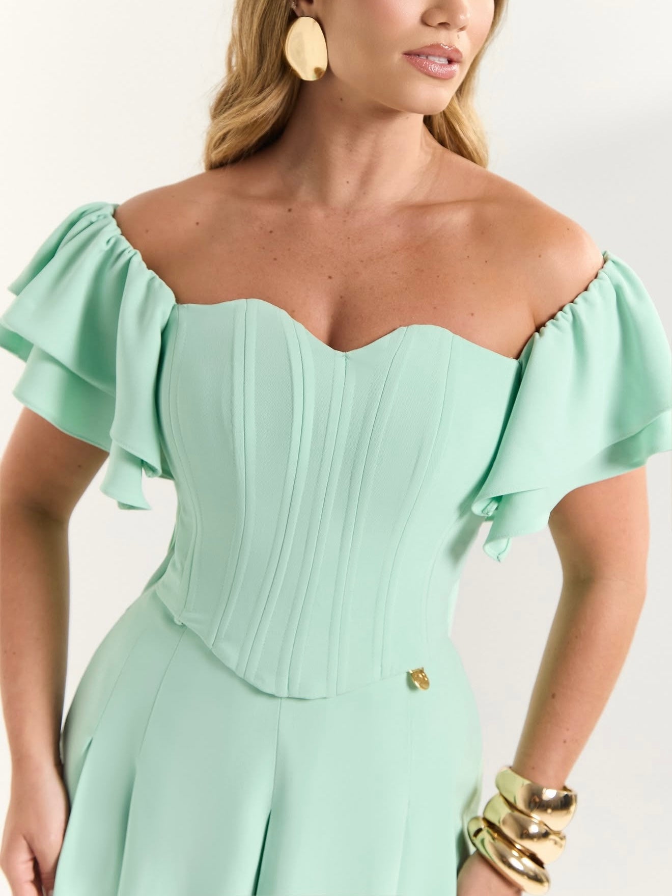 Luna Ruffled Corset Top
