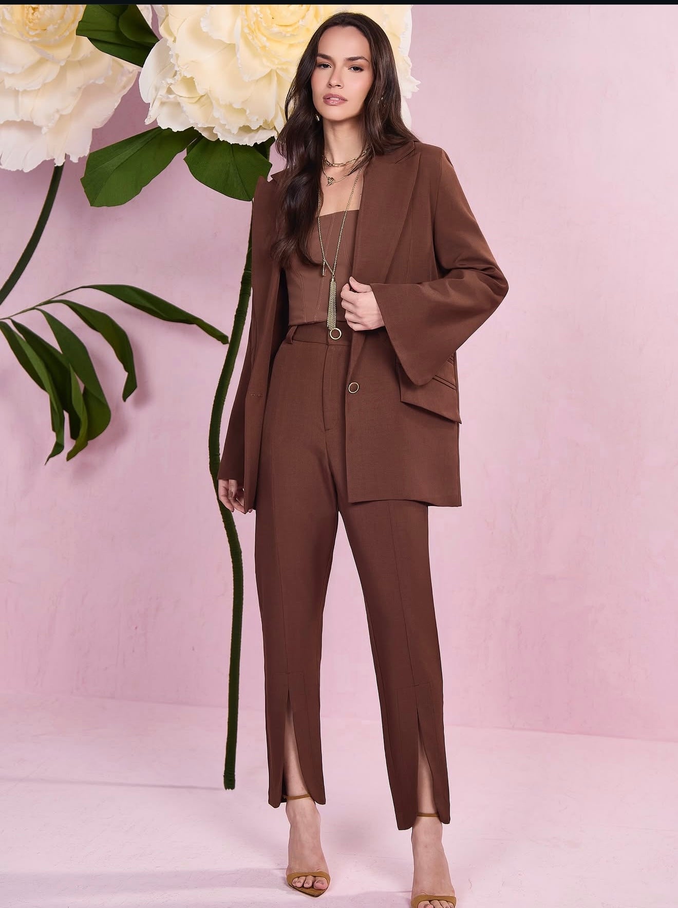 Serena Flare-Sleeve Blazer