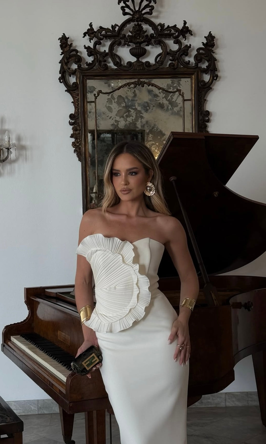 Crafted Sleek Midi Dress